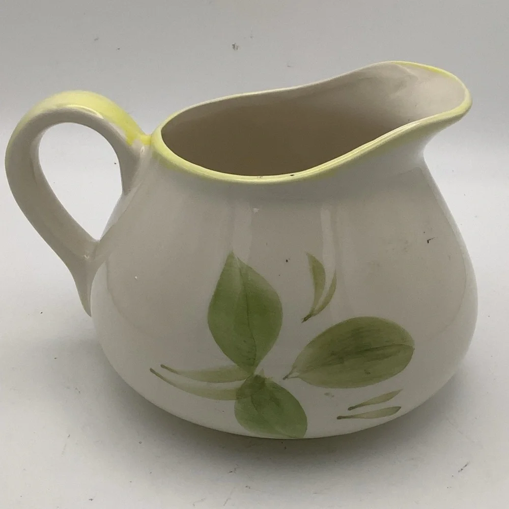 Hand Painted Portuguese Floral Ceramic Pitcher